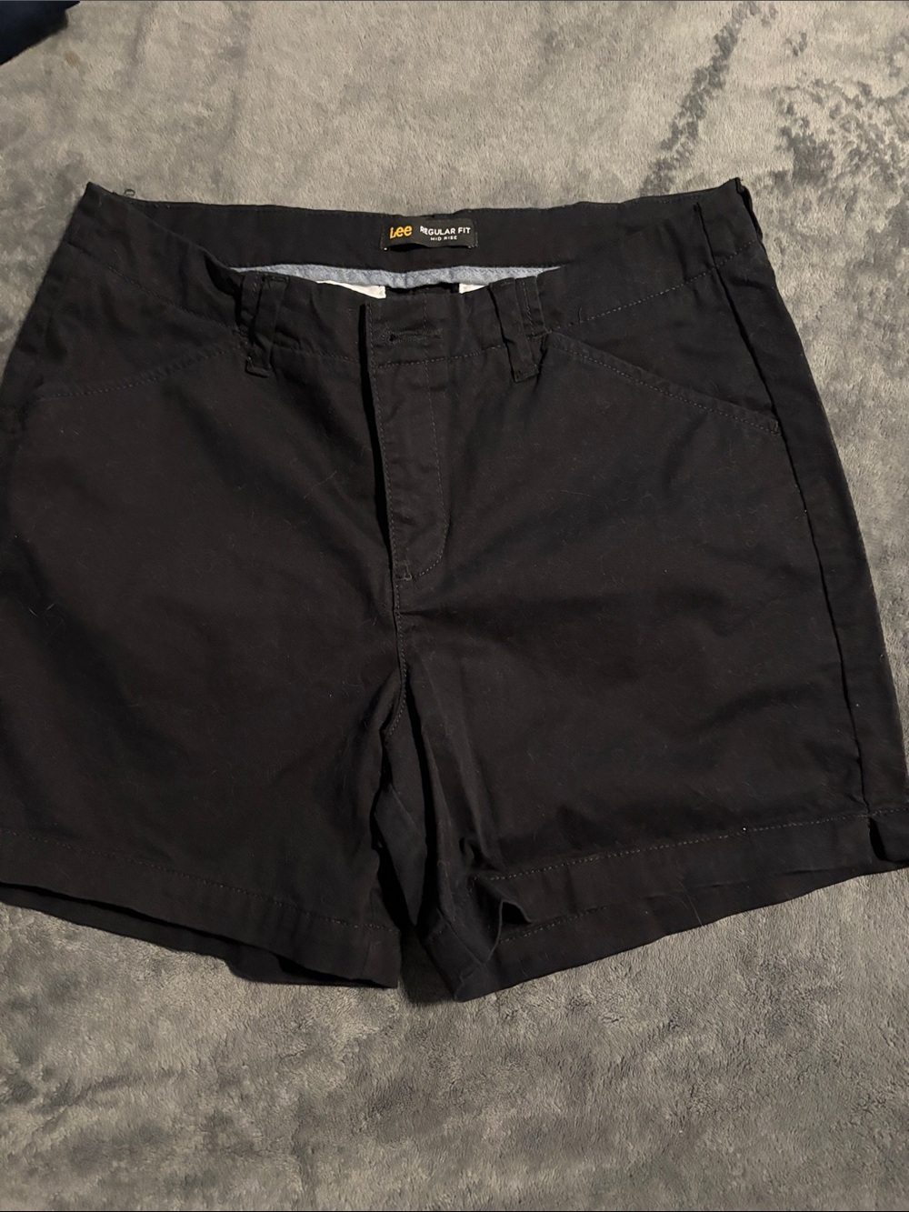 Lee Black Women's Casual Cotton Shorts